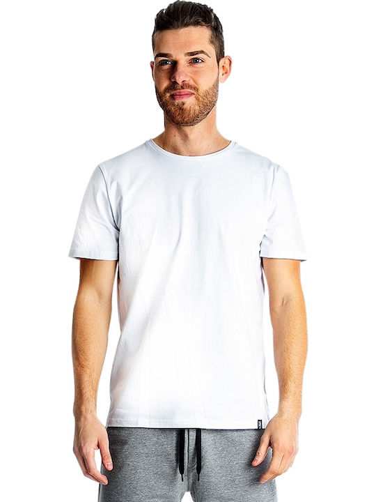 Paco & Co 85200 T-shirt Bărbătesc cu Mânecă Scurtă Alb