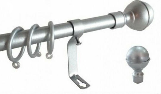 Frans Сгъваемо Металик Корниз B1 Φ19мм 120-210cm Никел Мат