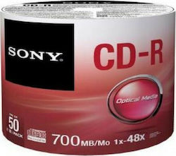 Sony Εγγράψιμα CD-R 48x 700MB Cake Box 50τμχ
