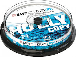 Emtec Επανεγγράψιμα DVD+RW 4.7GB 10τμχ