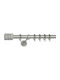 Import Hellas Metallic Curtain Pole No2 Single Φ25mm 150cm Nickel Matte