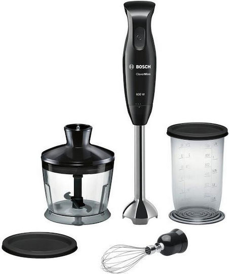 Bosch CleverMixx Ραβδομπλέντερ με Ανοξείδωτη Ράβδο 600W Μαύρο