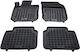 Rezaw Plast Set of Front and Rear Mats 4pcs Tray Type for Volvo S90 / V90 2016+ Black