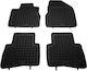 Rezaw Plast Set of Front and Rear Mats 4pcs Tray Type for Nissan Murano 2003-2007 Black