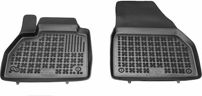 Rezaw Plast Front Mats Tray Type 2pcs from Rubber for Renault Kangoo Black