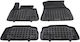 Rezaw Plast Set of Front and Rear Mats 4pcs Tray Type for BMW X6 2019+ Black