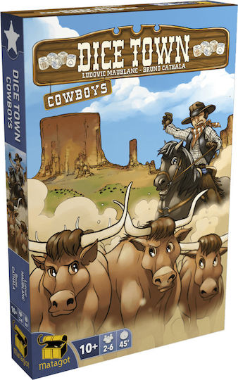 Разширение на играта Dice Town: Cowboys за 2-6 играчи 10+ години (EN) Matagot