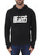 Суитшърт с Качулка Черен