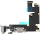 Plug In Flex / Dock Connector + Audio jack Light Grey (iPhone 6 Plus)