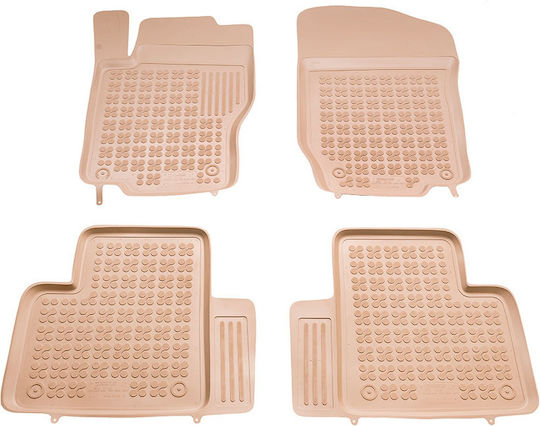 Rezaw Plast Set of Front and Rear Mats 4pcs Tray Type for Mercedes-Benz M Class 2005-2011 Beige