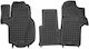 Rezaw Plast Set of Front and Rear Mats 3pcs Tray Type for Volkswagen Crafter 2014+ Black