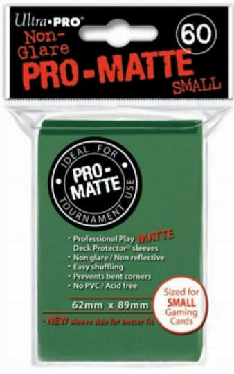 Ultra Pro Pro-Matte Малки Ръкави За Карти Японски Размер 60 Бр Горско Зелени