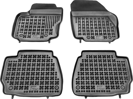 Rezaw Plast Set of Front and Rear Mats 4pcs Tray Type for Ford Mondeo 2007-2014 Black