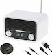 Adler AD1185 Tabletop Radio Electric with Bluetooth and USB White