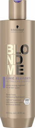 Schwarzkopf Blondme Cool Blondes Σαμπουάν για Διατήρηση Χρώματος για Όλους τους Τύπους Μαλλιών 300ml
