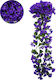 GloboStar Hanging Artificial Plant Purple 80cm 1pcs