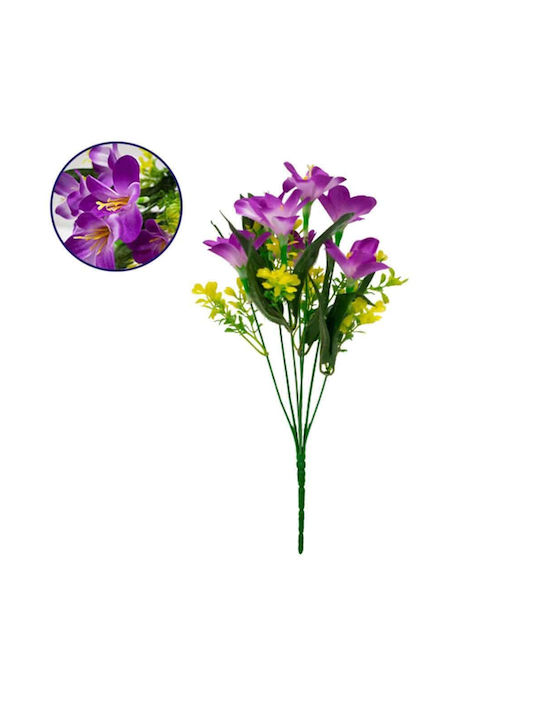 GloboStar Buchet din Flori Artificiale Violet 33cm 1buc