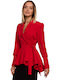 MOE M529 Lang Damen Mittellang Blazer Rot MOE529