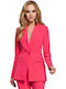 MOE M304 Long Women's Waisted Blazer Fuchsia MOE304