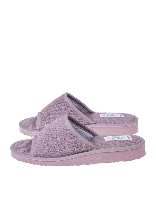 Amaryllis Slippers Πετσετέ Χειμερινές Γυναικείε...