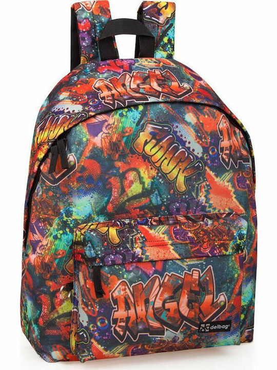 J.M Inacio School Bag Backpack Junior High-High School Multicolored