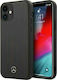 Mercedes-Benz Wood Line Rosewood Back Cover Wooden Brown (iPhone 12 mini)