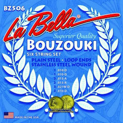 La Bella 6-String Bouzouki-Tzoura BZ506 Χορδές 10 - 21" για Μπουζούκι La Bella 6-String Bouzouki-Tzoura BZ506 Χορδές 10 - 21" για Μπουζούκι