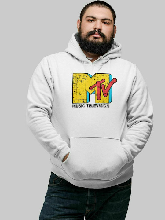 MTV Hooded Sweatshirt - WHITE