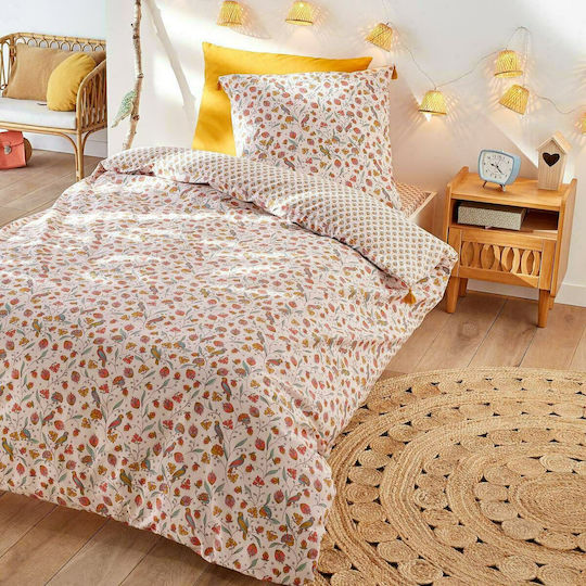 La Redoute Interieurs Bertille Kinderbettbezug Doppel Baumwolle Rosa 200x200cm