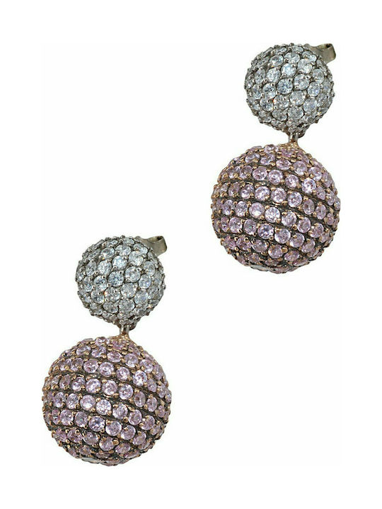 Prince Silvero Earrings Pendants made of Silver with Stones KR-SC049-X