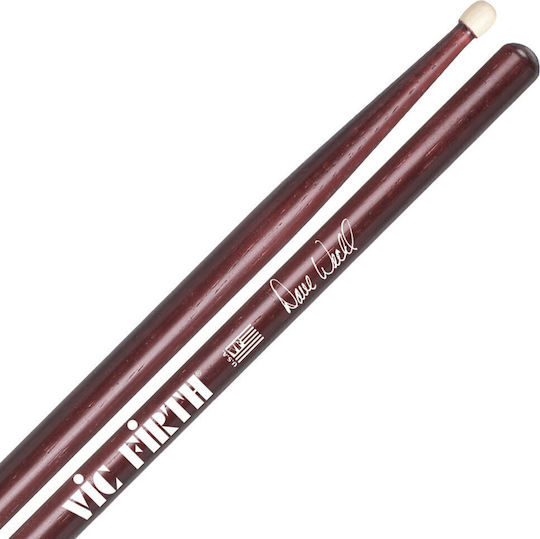 Vic Firth Hickory Μπαγκέτες Ντραμς Signature Dave Weckl με Σχήμα Μύτης Barrel