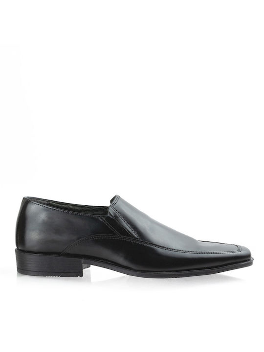 Men's leather shoe EL515 BLACK PAPOUTSI