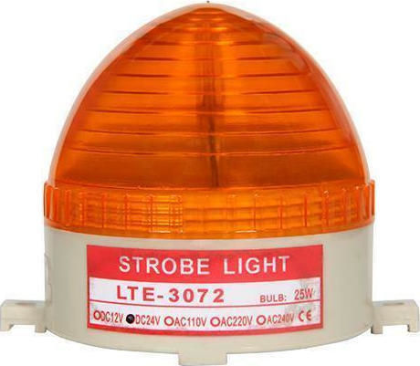 Nanzhou LTE-3072 Alarm System Beacon with Yellow LED 230V 5.3x10.3cm