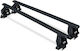 Menabo Autodachträger Metallisch 130cm für BMW Serie 5 5D 5D 2003-2010 mit Dachträgerfüßen Schwarze