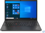 Lenovo ThinkPad E15 Gen 2 (Intel) 15.6" IPS FHD (i5-1135G7/8GB/256GB SSD/GeForce MX450/W10 Pro) Negru (Tastatură GR)