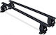 Menabo Car Roof Bars Metallic 112cm for Renault Espace 4D Set with Roof Rack Legs Black