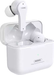 Remax TWS-27 In-ear Bluetooth Handsfree Ακουστικά με Θήκη Φόρτισης Λευκά