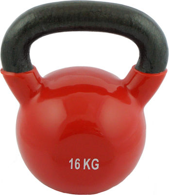 Perk Sports PD191-16 Kettlebell Vinyl 16kg Red