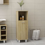 vidaXL Floor Bathroom Column Cabinet L30xD30xH95cm Oak