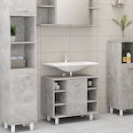 vidaXL Cabinet de baie fără chiuvetă L60xl32xH53.5cm Beton gri