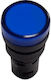 Xindali LED Ενδεικτική Λυχνία 24V Μπλε 1τμχ 022-014024100