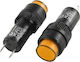 Xindali LED Ενδεικτική Λυχνία 24V Κίτρινο 1τμχ 022-063024010