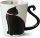 Black Kitten Cană Ceramică Albă 330ml 1buc