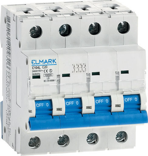 Elmark Siguranță automată 6A Tetrapolară AC 41401B