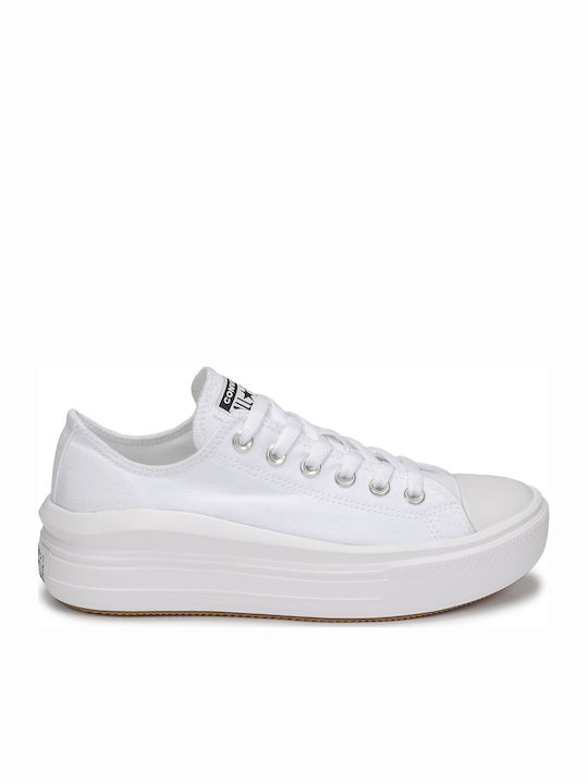 Converse Chuck Taylor All Star Γυναικεία Flatforms Sneakers Λευκά