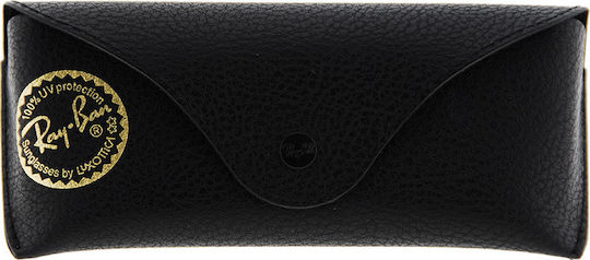 Ray Ban Θήκη Γυαλιών Ημίσκληρη με Κλιπ Μαύρη