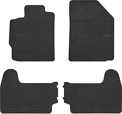 Frogum Set of Front and Rear Mats 4pcs from Rubber for Toyota Yaris Black