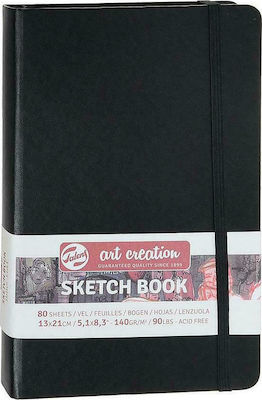 Royal Talens Μπλοκ Ελεύθερου Σχεδίου Art Creation Sketch Book Μαύρο 13x21εκ. 140γρ. 80 Φύλλα
