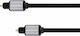 Kruger & Matz Optical Audio Cable TOS male - TOS male Μαύρο 1.5m (KM1221)