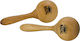 Natal Μαράκες Wood Maracas Mini Pair Ζεύγος σε Μπεζ Χρώμα